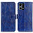 Custodia Portafoglio In Pelle Cover con Supporto K04Z per Oppo F21 Pro 4G Blu