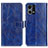 Custodia Portafoglio In Pelle Cover con Supporto K04Z per Oppo F21s Pro 4G Blu