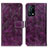 Custodia Portafoglio In Pelle Cover con Supporto K04Z per Oppo K9 5G Viola