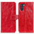 Custodia Portafoglio In Pelle Cover con Supporto K04Z per Oppo K9 Pro 5G Rosso