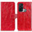 Custodia Portafoglio In Pelle Cover con Supporto K04Z per Oppo Reno5 A Rosso