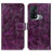 Custodia Portafoglio In Pelle Cover con Supporto K04Z per Oppo Reno5 A Viola