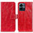 Custodia Portafoglio In Pelle Cover con Supporto K04Z per Vivo Y77 5G Rosso