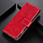 Custodia Portafoglio In Pelle Cover con Supporto K04Z per Xiaomi Redmi 9T 4G Rosso