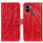 Custodia Portafoglio In Pelle Cover con Supporto K04Z per Xiaomi Redmi A1 Plus Rosso