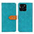 Custodia Portafoglio In Pelle Cover con Supporto K05Z per Huawei Honor X8b Verde