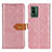 Custodia Portafoglio In Pelle Cover con Supporto K05Z per Nokia XR21 Rosa