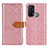 Custodia Portafoglio In Pelle Cover con Supporto K05Z per Oppo Reno5 A Rosa