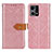 Custodia Portafoglio In Pelle Cover con Supporto K05Z per Oppo Reno8 4G Rosa