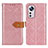 Custodia Portafoglio In Pelle Cover con Supporto K05Z per Xiaomi Mi 12 Lite 5G Rosa