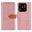 Custodia Portafoglio In Pelle Cover con Supporto K05Z per Xiaomi Redmi 10C 4G Rosa