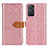 Custodia Portafoglio In Pelle Cover con Supporto K05Z per Xiaomi Redmi Note 11 Pro 4G Rosa