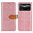 Custodia Portafoglio In Pelle Cover con Supporto K05Z per Xiaomi Redmi Note 11E Pro 5G Rosa