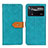 Custodia Portafoglio In Pelle Cover con Supporto K05Z per Xiaomi Redmi Note 11E Pro 5G Verde