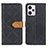 Custodia Portafoglio In Pelle Cover con Supporto K05Z per Xiaomi Redmi Note 12 Pro 5G Nero