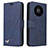 Custodia Portafoglio In Pelle Cover con Supporto K06 per Huawei Mate 40 Pro Blu
