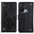 Custodia Portafoglio In Pelle Cover con Supporto K06Z per Oppo Reno5 A Nero