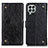 Custodia Portafoglio In Pelle Cover con Supporto K06Z per Samsung Galaxy M33 5G Nero