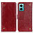 Custodia Portafoglio In Pelle Cover con Supporto K06Z per Xiaomi Redmi 10 Prime Plus 5G Rosso