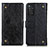 Custodia Portafoglio In Pelle Cover con Supporto K06Z per Xiaomi Redmi Note 11 4G (2022) Nero