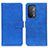 Custodia Portafoglio In Pelle Cover con Supporto K07Z per Oppo A54 5G Blu