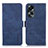 Custodia Portafoglio In Pelle Cover con Supporto K07Z per Oppo A58 5G Blu