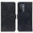 Custodia Portafoglio In Pelle Cover con Supporto K07Z per Oppo A74 5G Nero