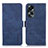 Custodia Portafoglio In Pelle Cover con Supporto K07Z per Oppo A78 5G Blu