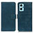 Custodia Portafoglio In Pelle Cover con Supporto K07Z per Oppo A96 4G Verde
