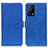 Custodia Portafoglio In Pelle Cover con Supporto K07Z per Oppo K9 5G Blu