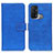 Custodia Portafoglio In Pelle Cover con Supporto K07Z per Oppo Reno5 A Blu