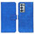 Custodia Portafoglio In Pelle Cover con Supporto K07Z per Oppo Reno6 Pro 5G Blu
