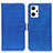 Custodia Portafoglio In Pelle Cover con Supporto K07Z per Oppo Reno7 A Blu