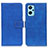 Custodia Portafoglio In Pelle Cover con Supporto K07Z per Realme 9i 4G Blu