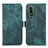 Custodia Portafoglio In Pelle Cover con Supporto K08Z per Nokia XR21 Verde