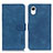 Custodia Portafoglio In Pelle Cover con Supporto K08Z per Samsung Galaxy A23e 5G Blu