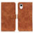 Custodia Portafoglio In Pelle Cover con Supporto K08Z per Samsung Galaxy A23e 5G Marrone