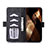 Custodia Portafoglio In Pelle Cover con Supporto K08Z per Sony Xperia 5 V