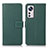 Custodia Portafoglio In Pelle Cover con Supporto K08Z per Xiaomi Mi 12 Pro 5G Verde
