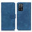Custodia Portafoglio In Pelle Cover con Supporto K09Z per Oppo A55 5G Blu
