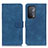 Custodia Portafoglio In Pelle Cover con Supporto K09Z per Oppo A74 5G Blu