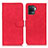 Custodia Portafoglio In Pelle Cover con Supporto K09Z per Oppo A94 4G Rosso