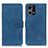 Custodia Portafoglio In Pelle Cover con Supporto K09Z per Oppo F21 Pro 4G Blu