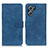 Custodia Portafoglio In Pelle Cover con Supporto K09Z per Oppo K10 5G Blu