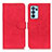 Custodia Portafoglio In Pelle Cover con Supporto K09Z per Oppo Reno6 Pro 5G India Rosso