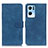 Custodia Portafoglio In Pelle Cover con Supporto K09Z per Oppo Reno7 Pro 5G Blu