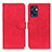 Custodia Portafoglio In Pelle Cover con Supporto K09Z per Oppo Reno7 SE 5G Rosso