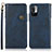 Custodia Portafoglio In Pelle Cover con Supporto K09Z per Xiaomi Redmi Note 10 JE 5G Blu