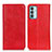 Custodia Portafoglio In Pelle Cover con Supporto KZ01 per Samsung Galaxy F23 5G Rosso