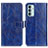 Custodia Portafoglio In Pelle Cover con Supporto KZ04 per Samsung Galaxy M23 5G Blu